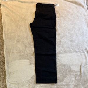 Black Straight-Leg Pants